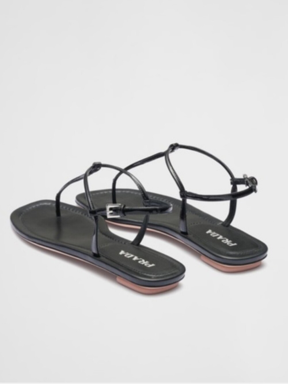 Prada Patent Leather Thong Sandals - Picture 2 of 11